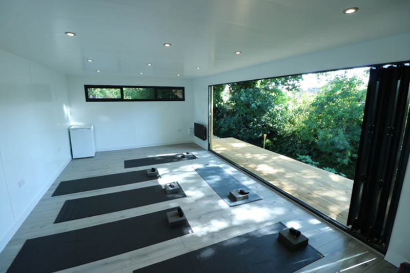 Room to run yoga classes from home - The Garden Room Guide