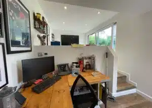 Split level Timber Rooms garden office and sitting room