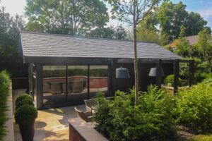 11m x 5.5m garden room for use as a man cave by Swift Unlimited